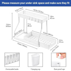 Kitchen Storage Under Sink Organiser | Kitchen | Luvasmr - Satisfyingly Organised
