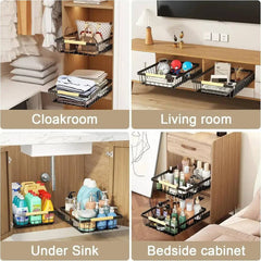 Sliding Pull Out Cabinet Organiser | Kitchen | Luvasmr - Satisfyingly Organised