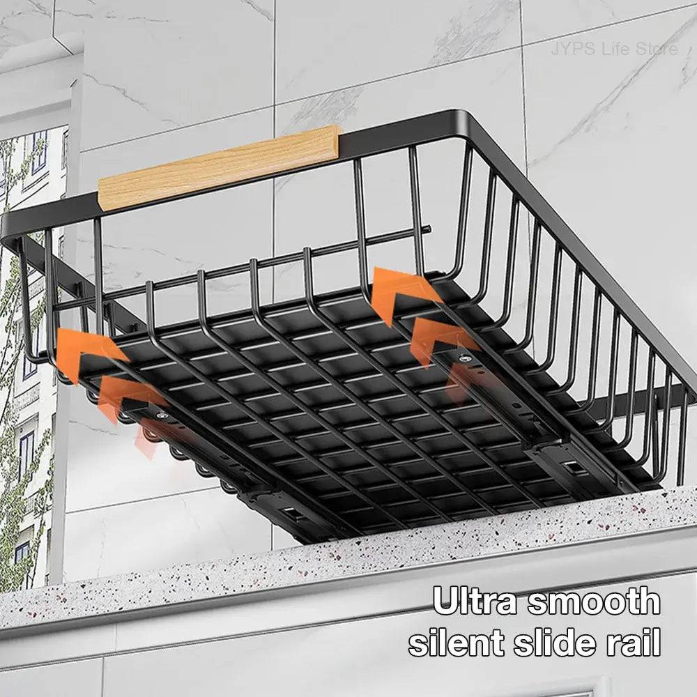 Sliding Pull Out Cabinet Organiser | Kitchen | Luvasmr - Satisfyingly Organised
