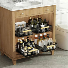 Sliding Pull Out Cabinet Organiser | Kitchen | Luvasmr - Satisfyingly Organised
