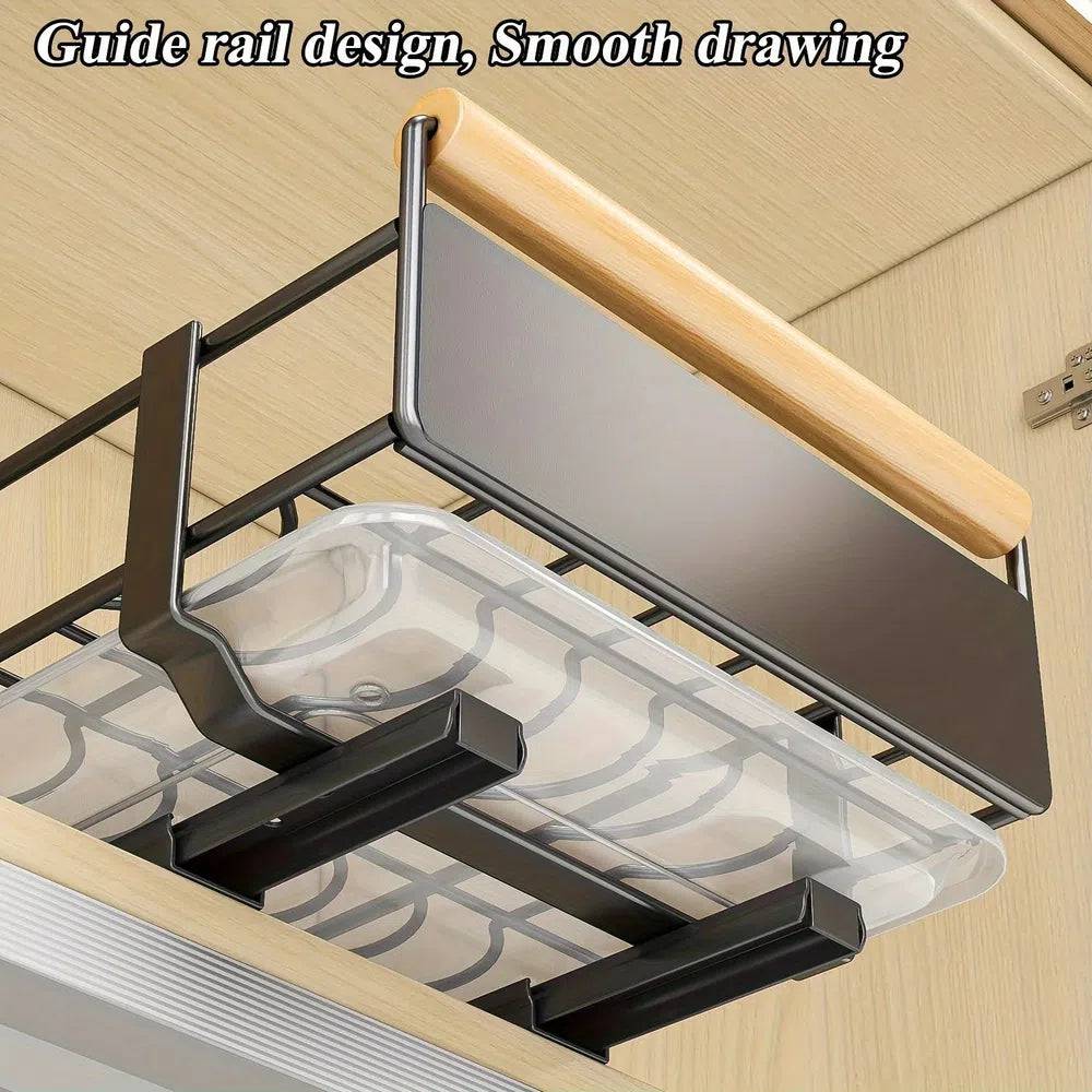 Pull-Out Sliding Drawer Kitchen Organiser | Kitchen | Luvasmr - Satisfyingly Organised