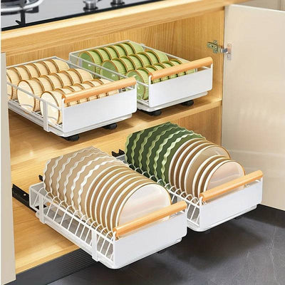 Pull-Out Sliding Drawer Kitchen Organiser | Kitchen | Luvasmr - Satisfyingly Organised