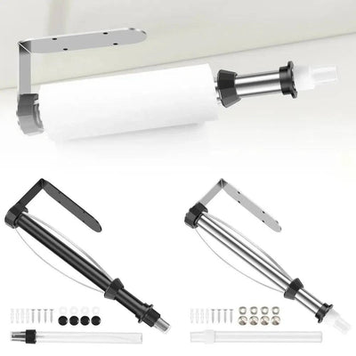 Stainless Steel Paper Towel Holder with Spray Bottle | Kitchen | Luvasmr - Satisfyingly Organised