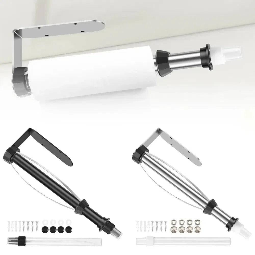 Stainless Steel Paper Towel Holder with Spray Bottle | Kitchen | Luvasmr - Satisfyingly Organised