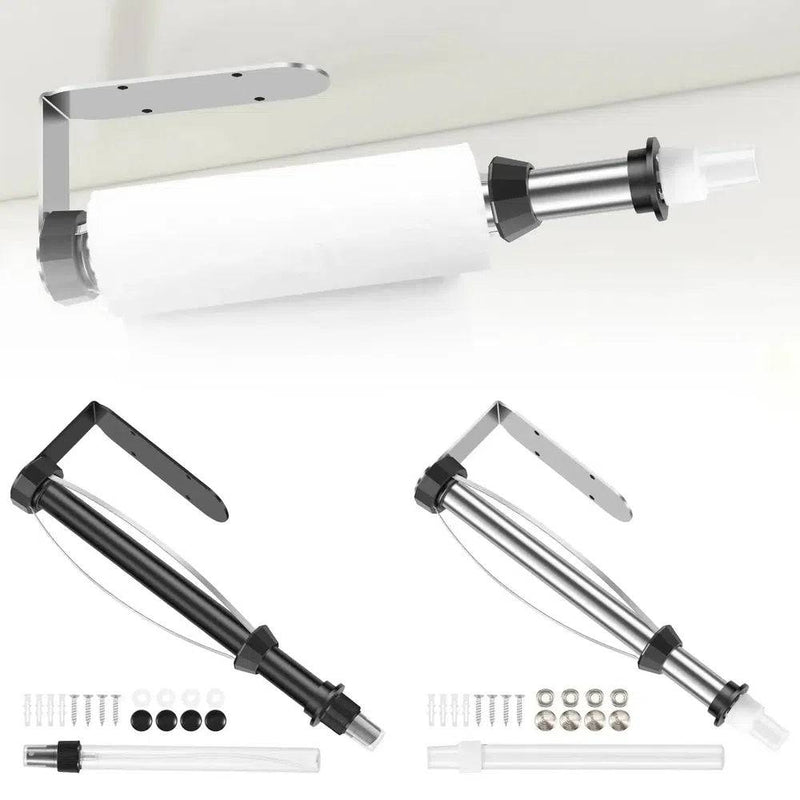 Stainless Steel Paper Towel Holder with Spray Bottle | Kitchen | Luvasmr - Satisfyingly Organised