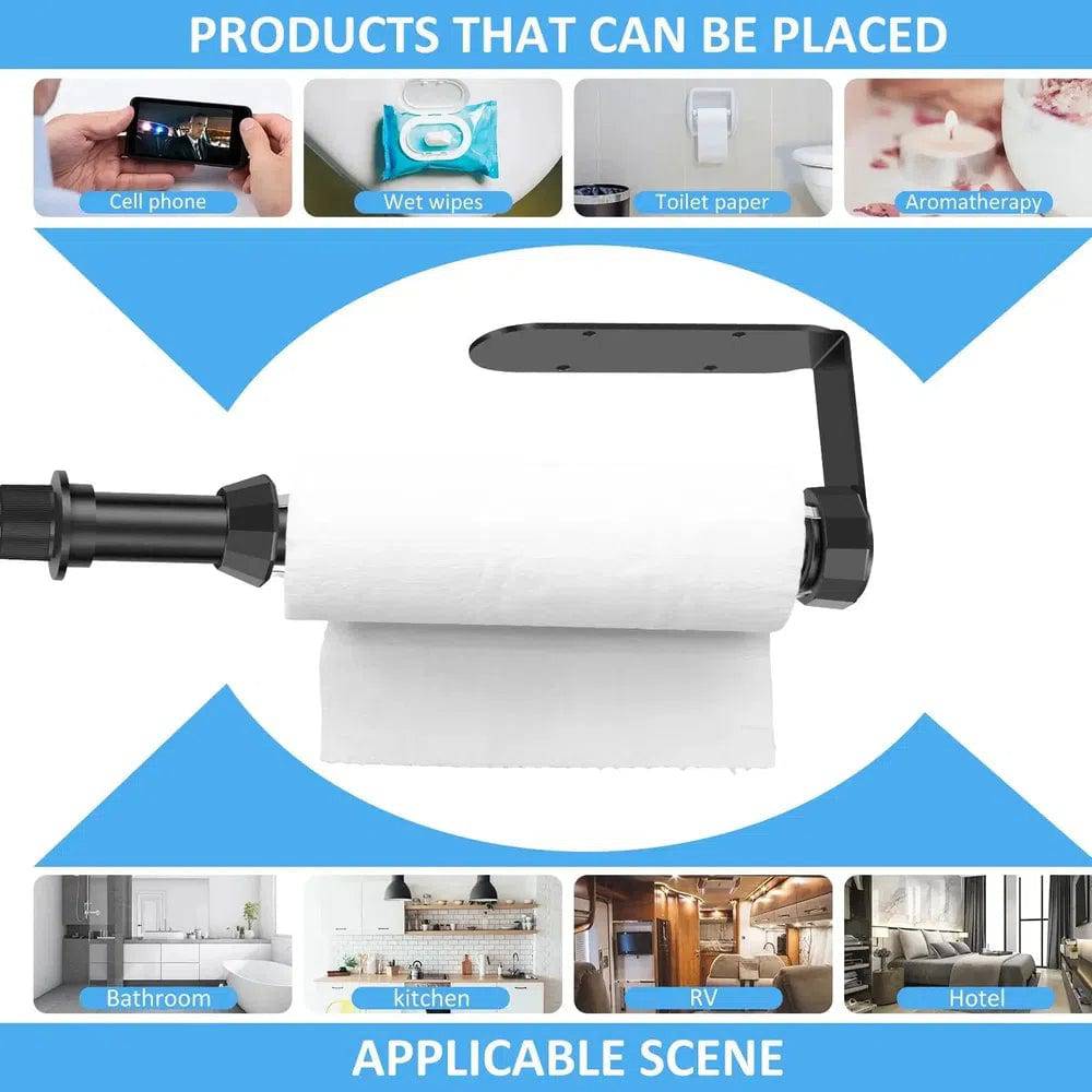 Stainless Steel Paper Towel Holder with Spray Bottle | Kitchen | Luvasmr - Satisfyingly Organised