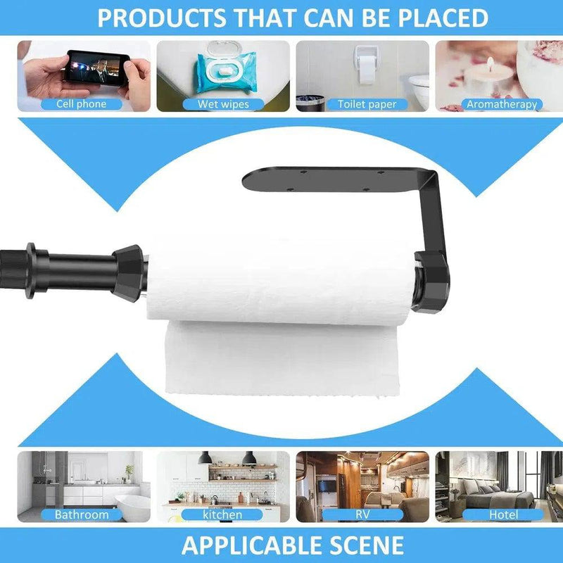 Stainless Steel Paper Towel Holder with Spray Bottle | Kitchen | Luvasmr - Satisfyingly Organised