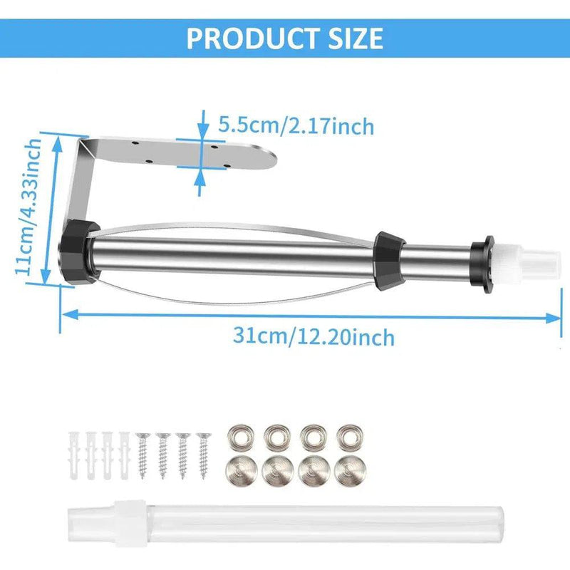 Stainless Steel Paper Towel Holder with Spray Bottle | Kitchen | Luvasmr - Satisfyingly Organised