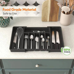 Versatile Expandable Silverware Organiser | Kitchen | Luvasmr - Satisfyingly Organised