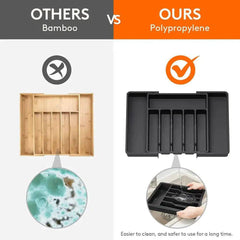 Versatile Expandable Silverware Organiser | Kitchen | Luvasmr - Satisfyingly Organised