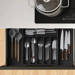 Versatile Expandable Silverware Organiser | Kitchen | Luvasmr - Satisfyingly Organised