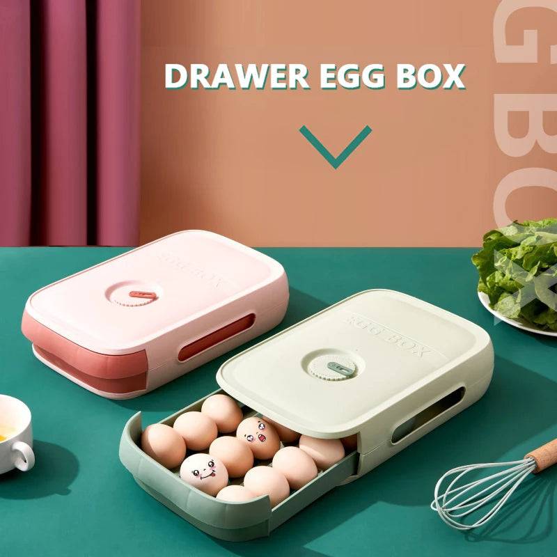Automatic Rolling Egg Holder Storage Box | Kitchen | Luvasmr - Satisfyingly Organised