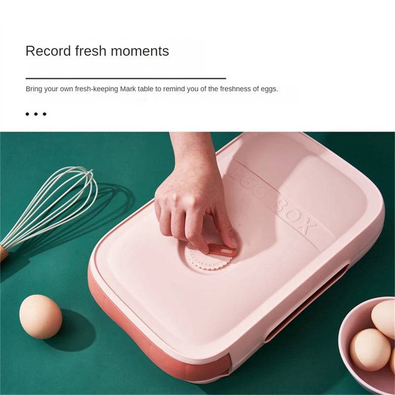 Automatic Rolling Egg Holder Storage Box | Kitchen | Luvasmr - Satisfyingly Organised