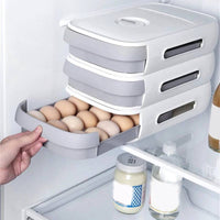 Automatic Rolling Egg Holder Storage Box | Kitchen | Luvasmr - Satisfyingly Organised