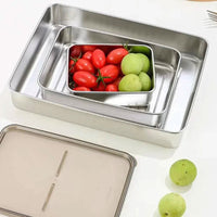 Stainless Steel Refrigerator Storage Box | Kitchen | Luvasmr - Satisfyingly Organised