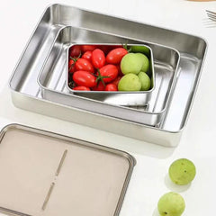 Stainless Steel Refrigerator Storage Box | Kitchen | Luvasmr - Satisfyingly Organised