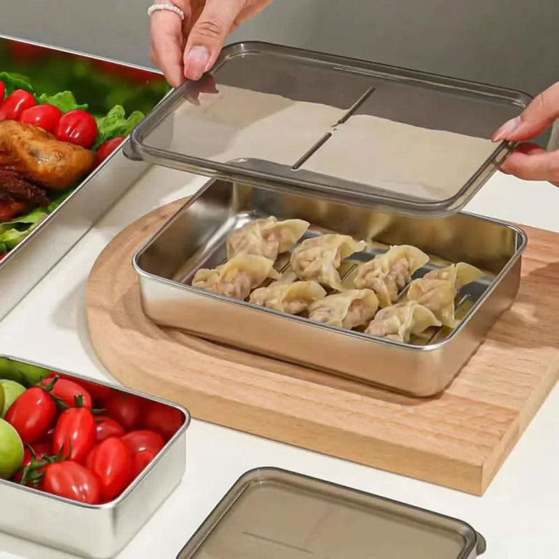 Stainless Steel Refrigerator Storage Box | Kitchen | Luvasmr - Satisfyingly Organised