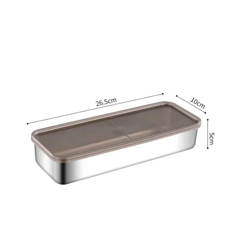 Stainless Steel Refrigerator Storage Box | Kitchen | Luvasmr - Satisfyingly Organised