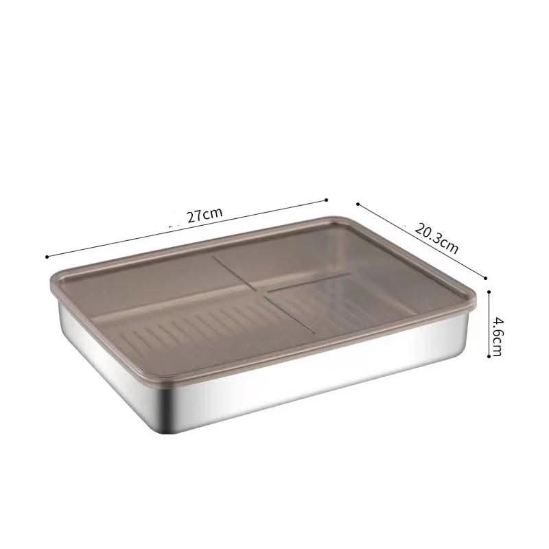 Stainless Steel Refrigerator Storage Box | Kitchen | Luvasmr - Satisfyingly Organised