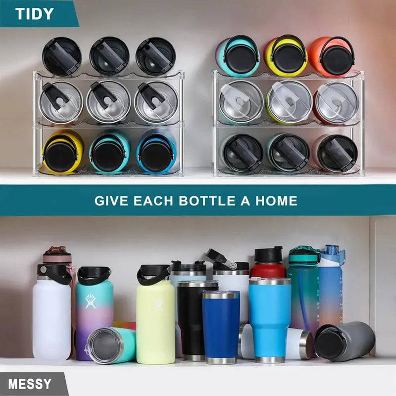 Multilayer Water Bottle & Stanley Tumbler Organiser | Kitchen | Luvasmr - Satisfyingly Organised