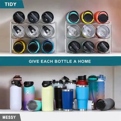 Multilayer Water Bottle & Stanley Tumbler Organiser | Kitchen | Luvasmr - Satisfyingly Organised
