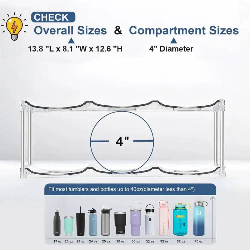 Multilayer Water Bottle & Stanley Tumbler Organiser | Kitchen | Luvasmr - Satisfyingly Organised