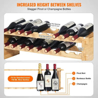 18-Bottle Stackable Modular Wine Rack | Kitchen | Luvasmr - Satisfyingly Organised