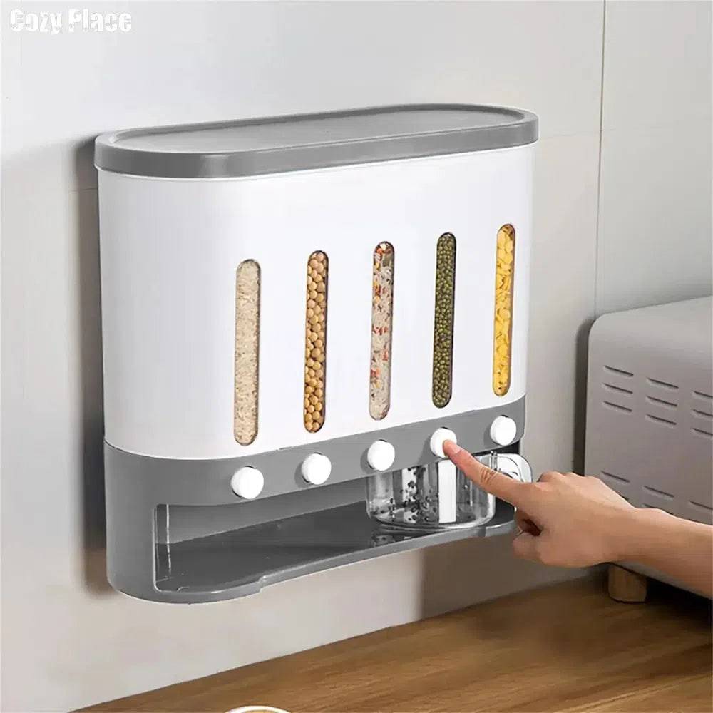 9kg Wall-Mounted Dry Food Dispenser | Kitchen | Luvasmr - Satisfyingly Organised