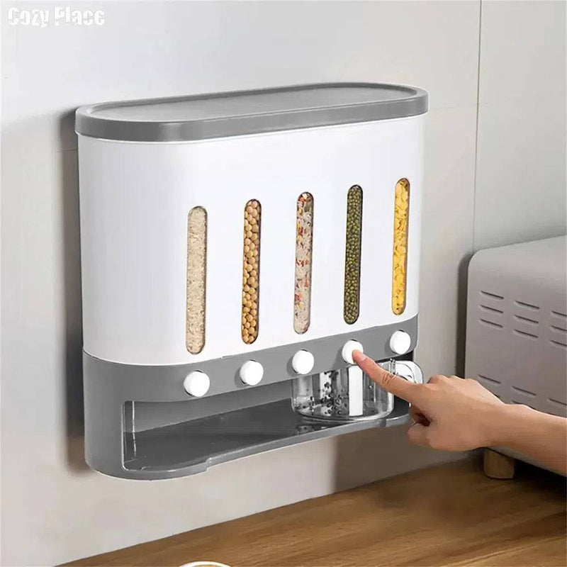 9kg Wall-Mounted Dry Food Dispenser | Kitchen | Luvasmr - Satisfyingly Organised