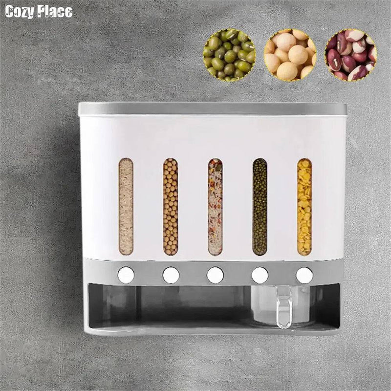 9kg Wall-Mounted Dry Food Dispenser | Kitchen | Luvasmr - Satisfyingly Organised