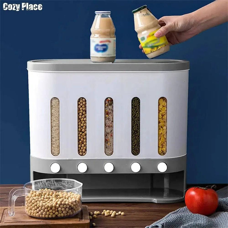 9kg Wall-Mounted Dry Food Dispenser | Kitchen | Luvasmr - Satisfyingly Organised