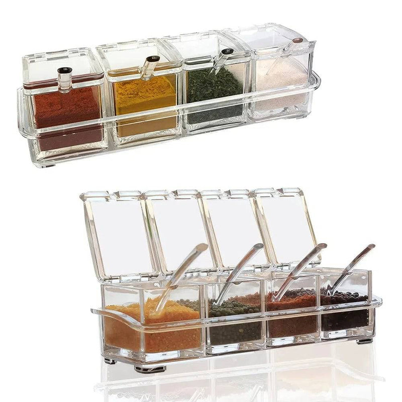 Clear Seasoning Box Set | Kitchen | Luvasmr - Satisfyingly Organised