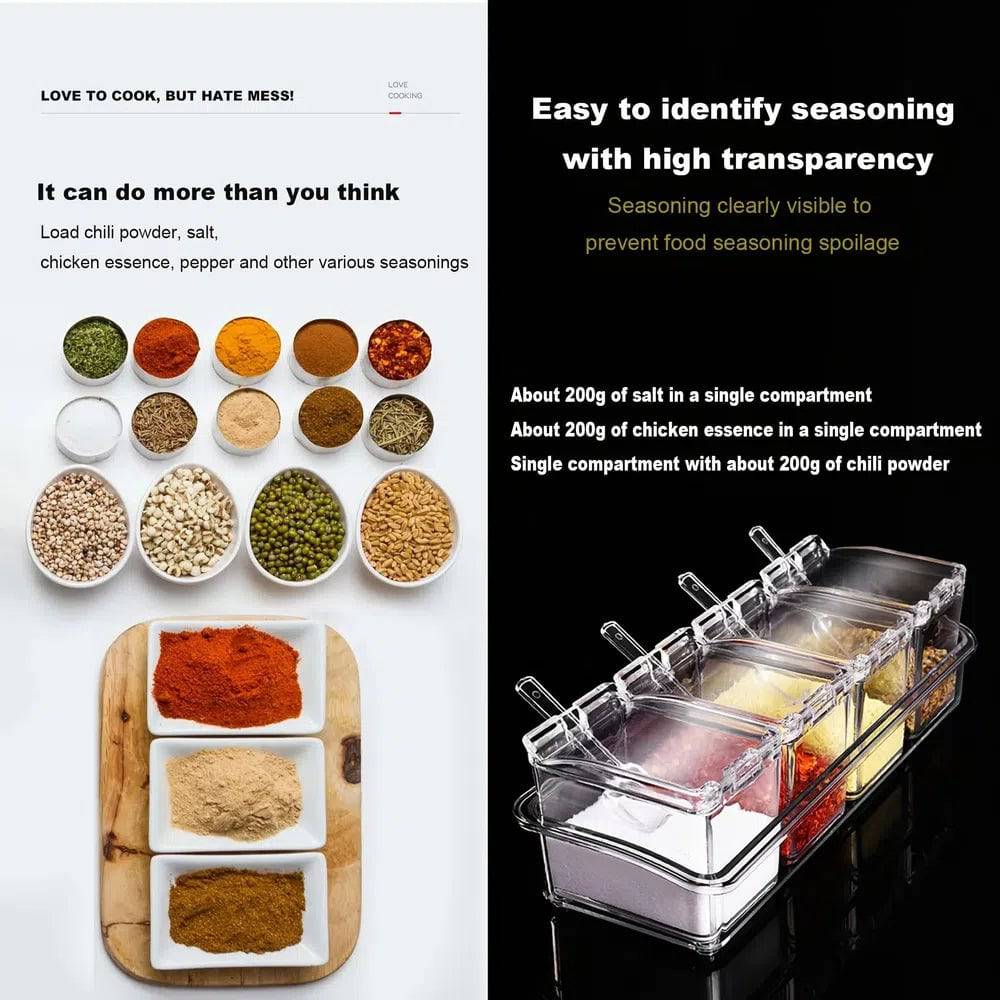 Clear Seasoning Box Set | Kitchen | Luvasmr - Satisfyingly Organised