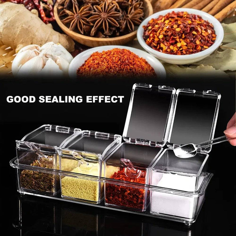 Clear Seasoning Box Set | Kitchen | Luvasmr - Satisfyingly Organised