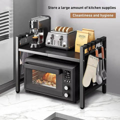 Expandable Microwave Shelf Organiser | Kitchen | Luvasmr - Satisfyingly Organised
