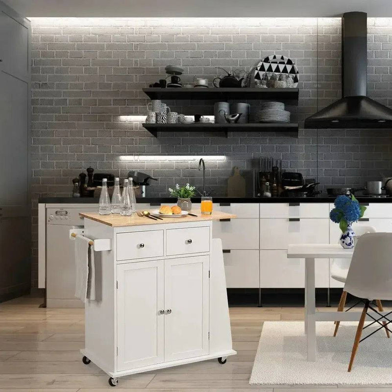 Kitchen Island Rolling Storage Cabinet Trolley Cart | Kitchen | Luvasmr - Satisfyingly Organised