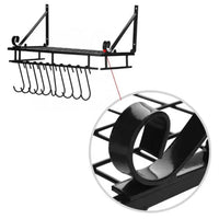 Metal Kitchen Pot Rack with Hooks | Kitchen | Luvasmr - Satisfyingly Organised