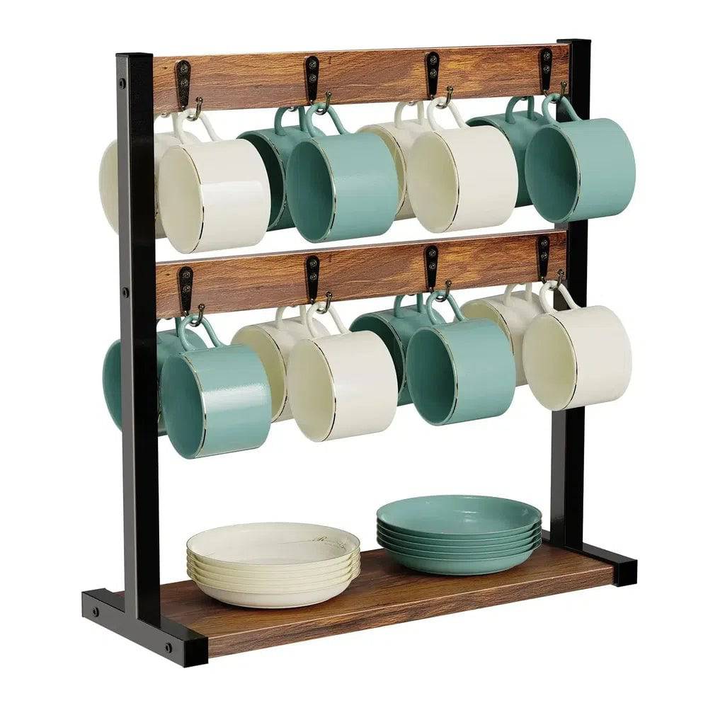 Rustic 2-Tier Coffee Mug Holder | Kitchen | Luvasmr - Satisfyingly Organised