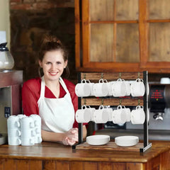 Rustic 2-Tier Coffee Mug Holder | Kitchen | Luvasmr - Satisfyingly Organised