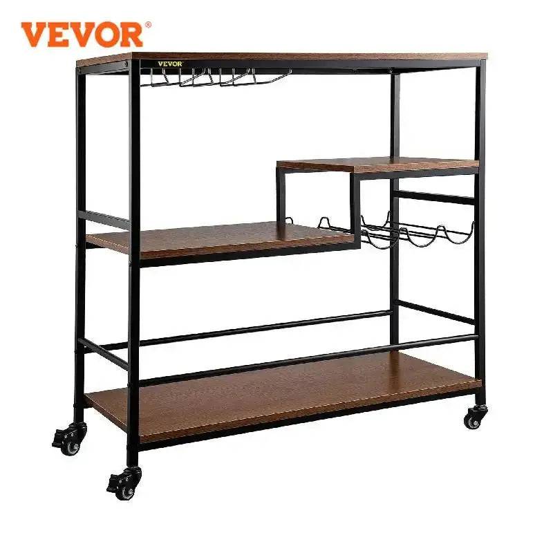 Rustic Oak & Iron Bar Cart | Kitchen | Luvasmr - Satisfyingly Organised