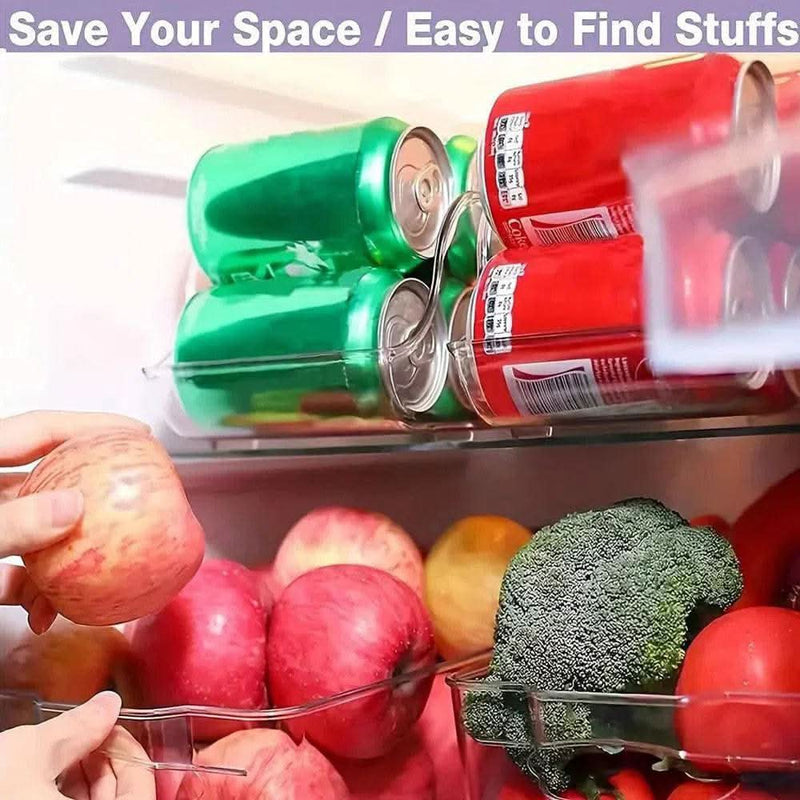 Single-Tier Plastic Canned Drink Organizer - Luvasmr