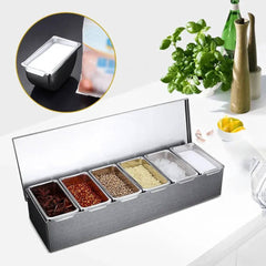 Stainless Steel Container Seasonings Boxes | Kitchen | Luvasmr - Satisfyingly Organised