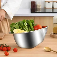 Stainless Steel Rice Washer Strainer Bowl | Kitchen | Luvasmr - Satisfyingly Organised