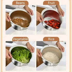 Stainless Steel Rice Washer Strainer Bowl | Kitchen | Luvasmr - Satisfyingly Organised