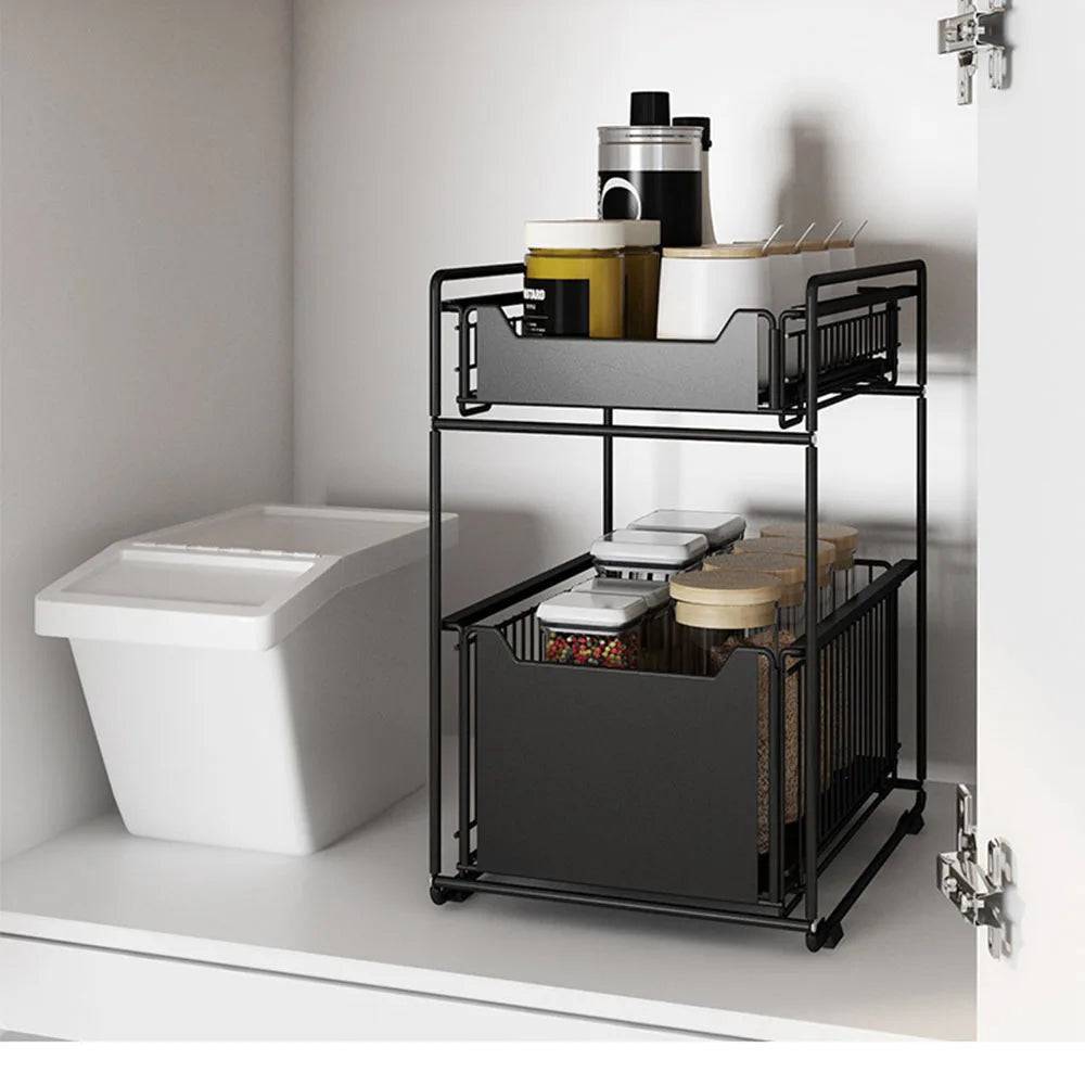 Under Sink Storage Shelf | Kitchen | Luvasmr - Satisfyingly Organised