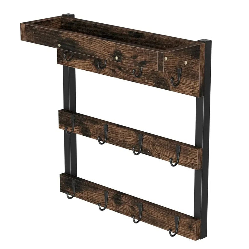 Wall Mounted Coffee Mug Holder with Shelf | Kitchen | Luvasmr - Satisfyingly Organised