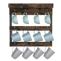 Wall Mounted Coffee Mug Holder with Shelf | Kitchen | Luvasmr - Satisfyingly Organised
