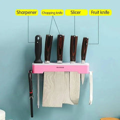 Wall-Mounted Kitchen Knife Holder & Multi-Functional Storage Rack | Kitchen | Luvasmr - Satisfyingly Organised