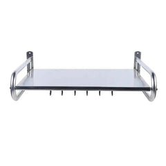 Wall-Mounted Microwave Oven Shelf with Hooks | Kitchen | Luvasmr - Satisfyingly Organised