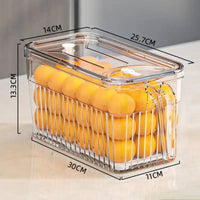 Refrigerator Storage Food Container Fresh Vegetable Fruit Boxes Drain Basket Storage Containers Pantry Kitchen Organizer |  | Luvasmr - Satisfyingly Organised